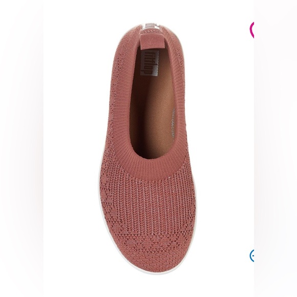 FitFlop Women's Uberknit Slip-on Ballerina Ballet Flat, Miami Violet, Size 8 - Picture 14 of 14